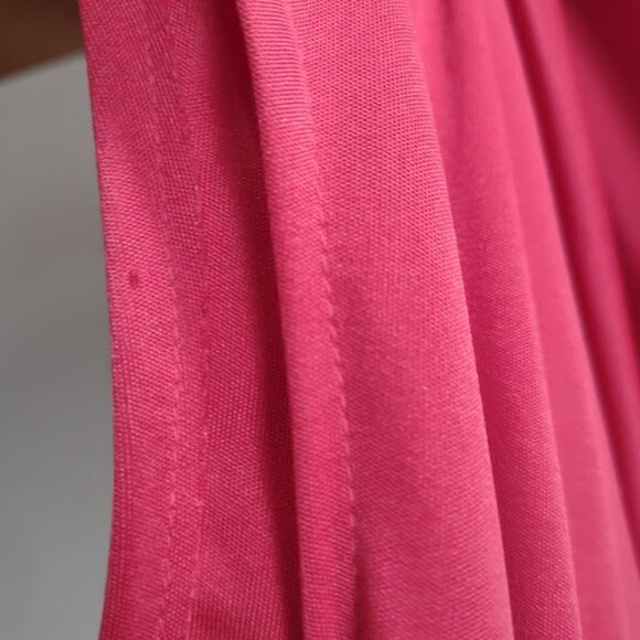 JODY T OF CALIFORNIA VINTAGE 70S RED DRESS DOUBLE TIE COWL, BACK ZIPPER SIZE  9 - Picture 9 of 11